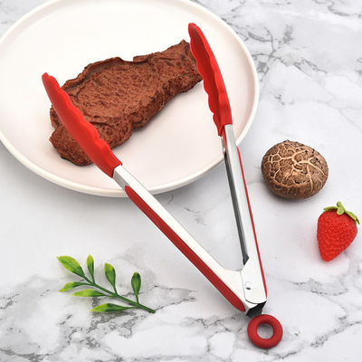 अच्छी कीमत सिलिकॉन किचन टोंग्स के साथ सिलिकॉन टिप्स सेट 3 गर्मी प्रतिरोधी टोंग्स खाद्य परोसने के लिए उपकरण 7 इंच 9 इंच 12 इंच ऑनलाइन