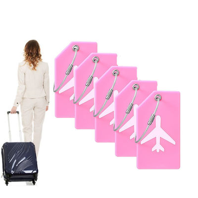 अच्छी कीमत यात्रा सूटकेस के लिए सिलिकॉन सामान टैग सरल कार्टून डिजाइन नाम कार्ड शामिल ऑनलाइन