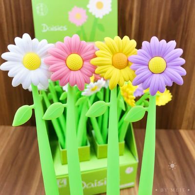 अच्छी कीमत धाराप्रवाह लेखन कलम, 12 पीसी 0.5 मिमी काली स्याही फूल के आकार की रोलिंग बॉल प्यारा जेल स्याही कलम छात्र और स्कूल कार्यालय आपूर्ति के लिए (फूल) ऑनलाइन