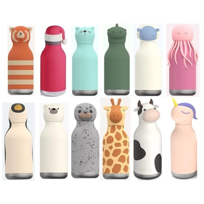 अच्छी कीमत Custom Silicone Lid Stainless Steel Water Bottle for Kids ऑनलाइन