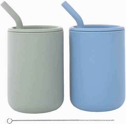 टिकाऊ BPA मुक्त सिलिकॉन सिप्पी कप, लीकप्रूफ सिलिकॉन ट्रेनिंग कप
