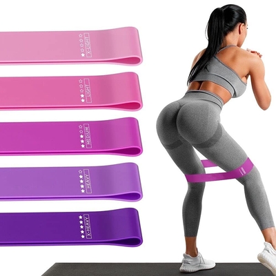 सिलिकॉन प्रतिरोध लूप व्यायाम बैंड के लिए घर फिटनेस लोचदार व्यायाम 5pcs बैंड