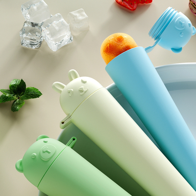 Premium Food-Grade Silicone Popsicle Molds – Crack-Resistant, Odorless & Perfect For Smoothie Pops! Cartoon Ice Pop Molds BPA-free Silicone Leak-proof & Flexible