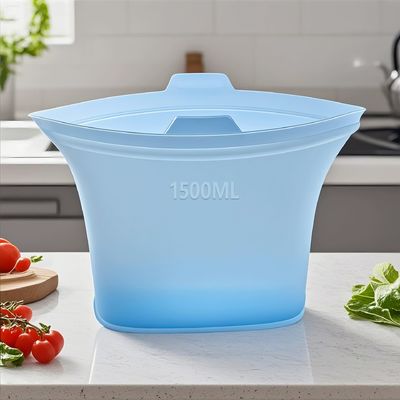 पर्यावरण के अनुकूल और टिकाऊ सिलिकॉन खाद्य भंडारण बैग जिसमें वायुरोधी सील, गर्मी प्रतिरोध और आसान सफाई हैऔर आपको बचाने में मदद करना