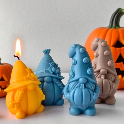 DIY शिल्प के लिए प्लेटिनम सिलिकॉन क्रिसमस Gnome मोम मोल्ड