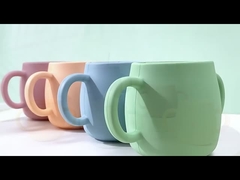 जेवाई बेबी ट्रेनर कप फूड ग्रेड सिलिकॉन ट्रेनिंग कप एंटी-ड्रॉप स्ट्रॉ और ढक्कन के साथ BPA-मुक्त